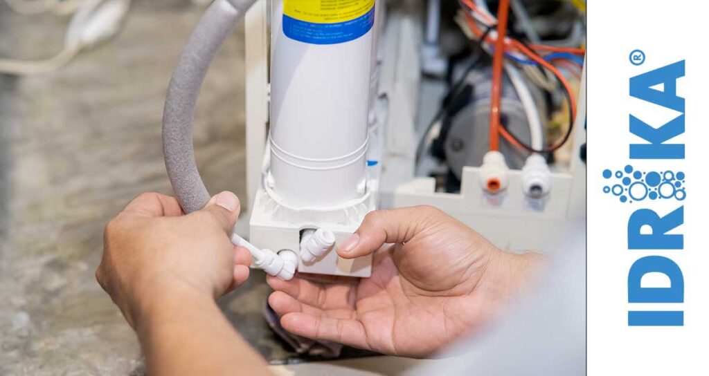 cambio di filtro e fili di un depuratore